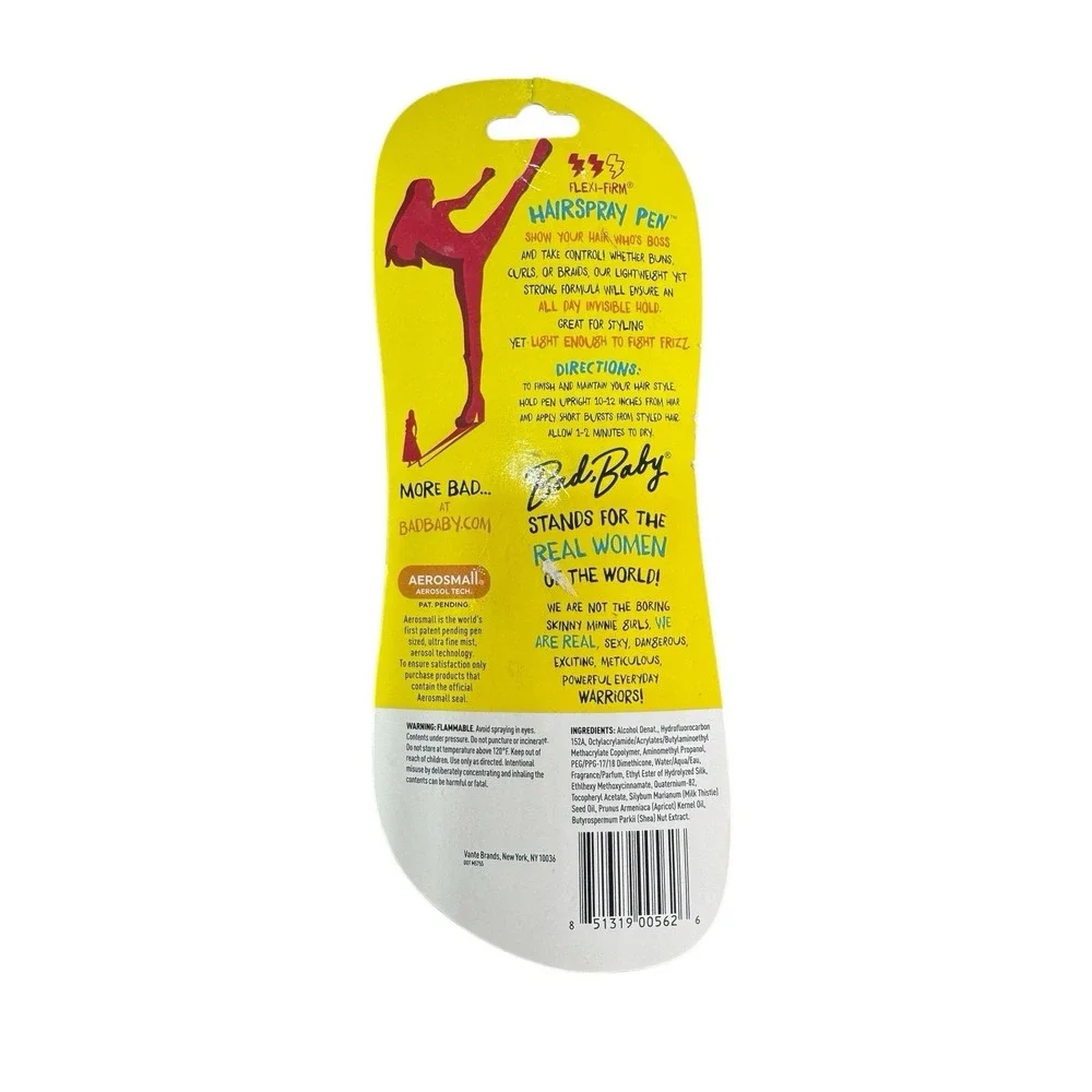 Bad‎ Baby Flexi-Firm Hairspray Pen Travel Size Anti-Frizz Hold Styling Tool